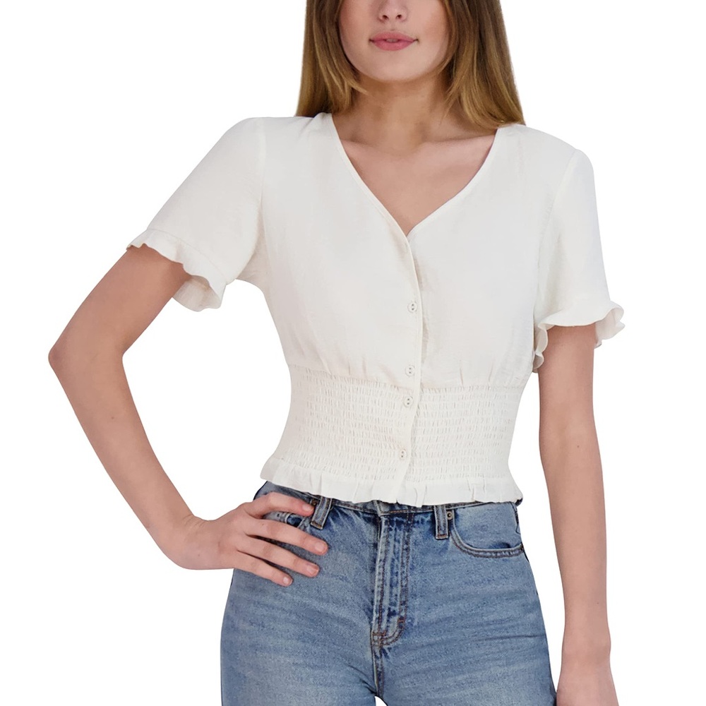 BCBGeneration Button Front Top